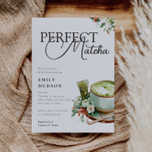 Ela Encontrou Seu Chá de Noiva de Matcha Perfeito
