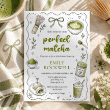 Ela Encontrou Seu Chá de Noiva Perfeito de Matcha