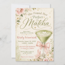 Ela Encontrou Seu Chá de Noiva Temático de Matcha 