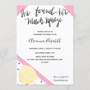 Convite Ela Encontrou Seu Chá de panela De Apertar Princip