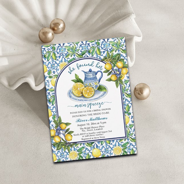 Convite Ela Encontrou Seu Chá de panela De Apertar Princip (Criador carregado)