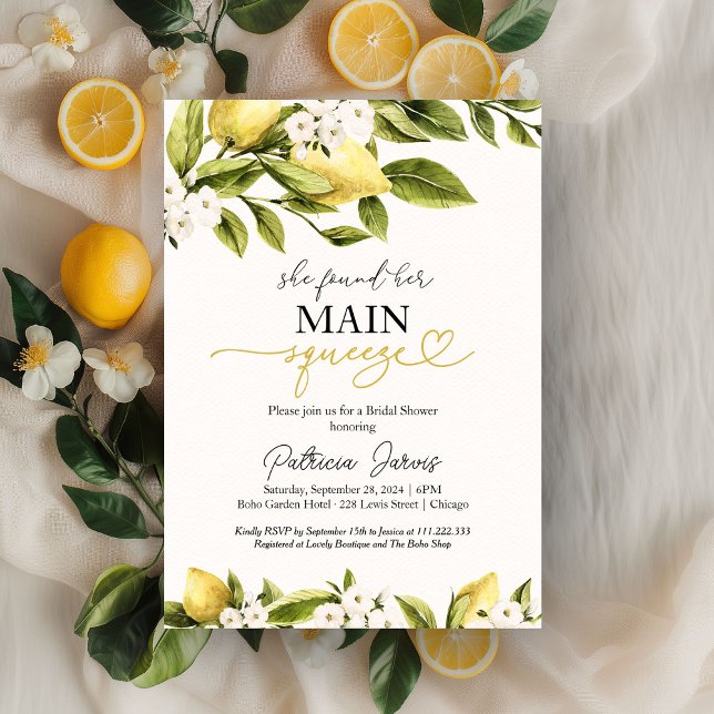 Convite Ela Encontrou Seu Chá de panela De Apertar Princip (Criador carregado)