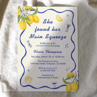 Convite Ela Encontrou Seu Chá de panela De Apertar Princip