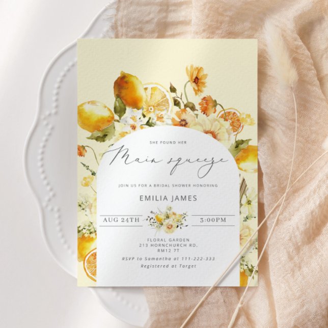 Convite Ela encontrou seu chá de panela de aperto principa (Criador carregado)