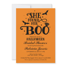 Ela Encontrou Seu Chá de panela De Boo Halloween