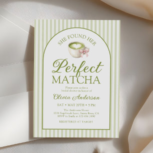 Convite Ela Encontrou Seu Chá Verde Matcha Perfeito para o