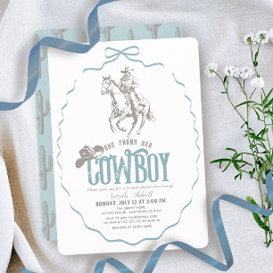 Convite Ela Encontrou Seu Cowboy Chuveiro de Noiva Dusty B