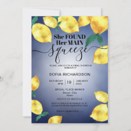 Convite Ela encontrou seu principal lanche de limão BOHO S