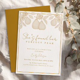 Convite Ela encontrou sua pera perfeita | Chá de panela Do