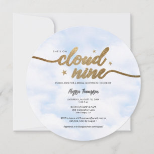 Convite Ela está em Nuvens de Chás de panela Sonhadores da