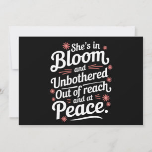 Convite Ela Está Em Sangue E Desligada Do Alcance E Do