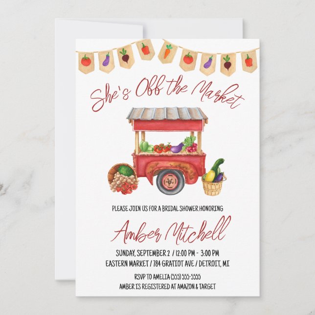 Convite Ela está fora do Chá de panela (Frente)