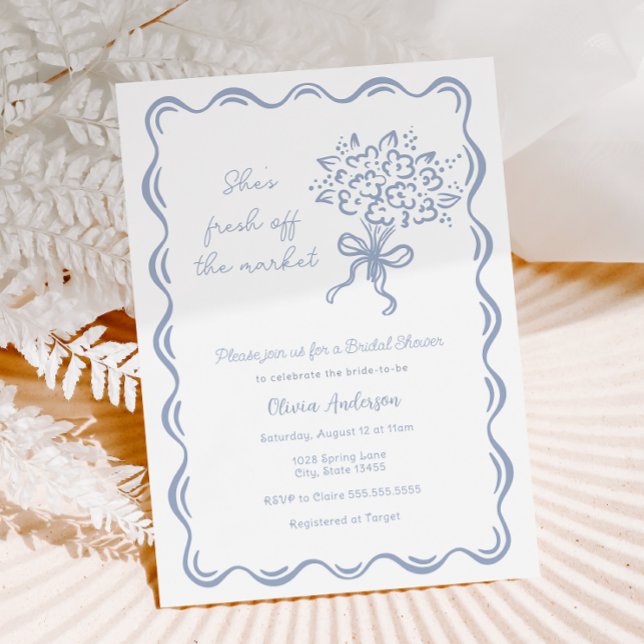 Convite Ela está fresca do Chá de panela de mercado (Criador carregado)