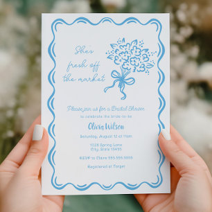 Convite Ela está fresca do Chá de panela de mercado