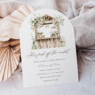 Convite Ela está fresca do Chá de panela de mercado