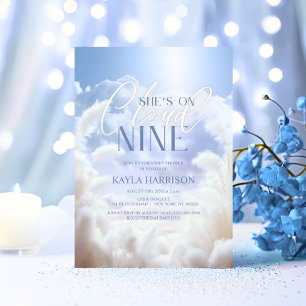 Convite Ela está no Chá de fraldas Nine 9 Pampas