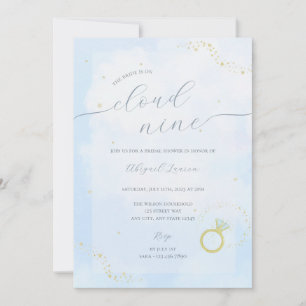 Convite Ela está no Chá de panela Cloud Nine