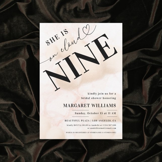 Convite Ela está no Chá de panela Cloud Nine Heart Script (Criador carregado)