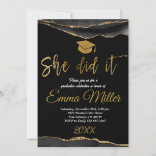 Convite Ela Fez Festa de formatura