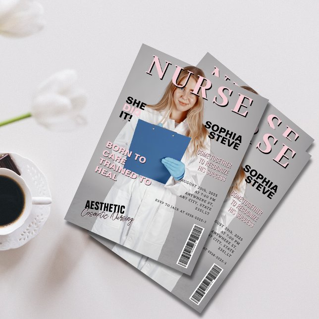 Convite Ela fez isso na graduação de fotos de revistas de  (Criador carregado)