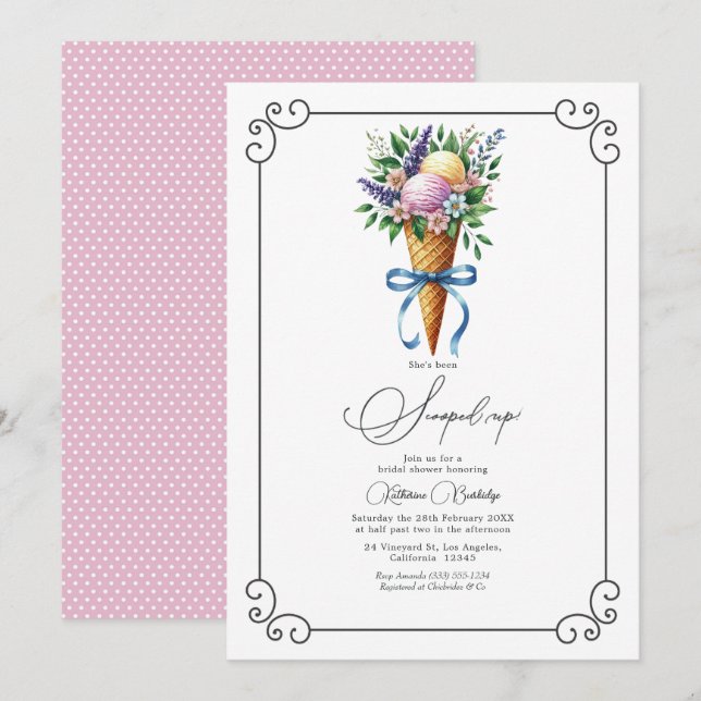 Convite Ela foi esfregada no Chá de panela (Frente/Verso)