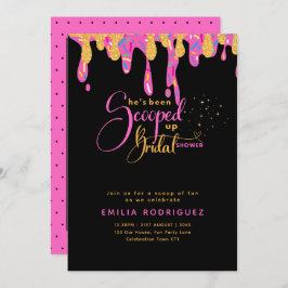 Convite Ela foi esfregada no Chá de panela Icecream