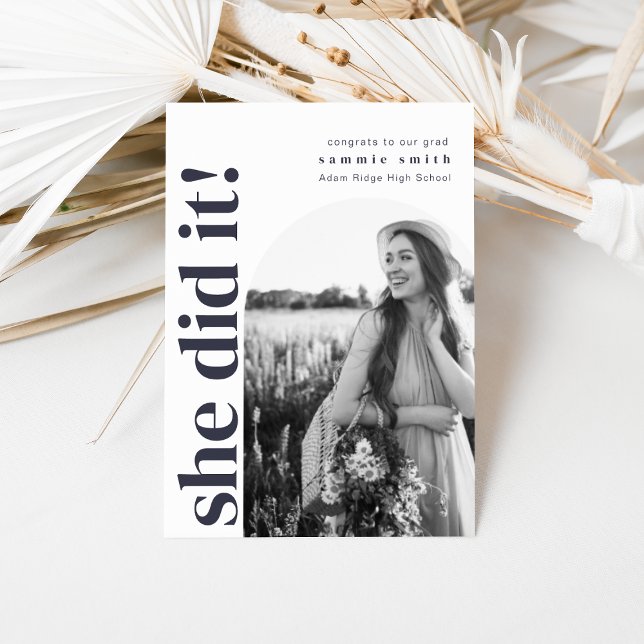 Convite Ela Formando a Festa Convidar com Imagem (Criador carregado)