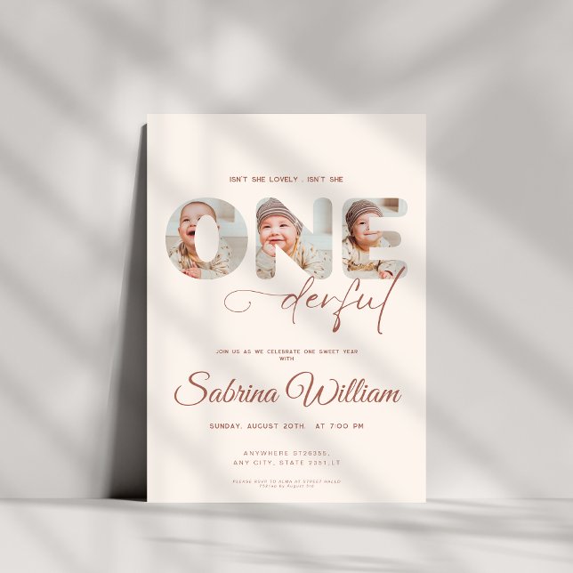 Convite Ela não é maravilhosa primeiro aniversario 3? (Criador carregado)