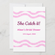 Ela pega-o como uma corda d'água espiral rosa