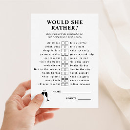 Convite Ela Preferencialmente O Jogo Do Chá de panela De C