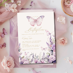 Convite Ele Dá Borboletas a Ela Chuveiro de Noiva