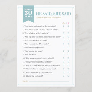 Convite Ele Disse, Ela Disse Jogo (Personalizável)