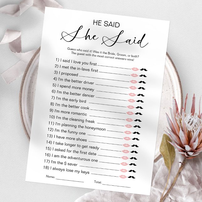 Convite Ele Disse Que Disse Jogo De Chá de panela (Criador carregado)