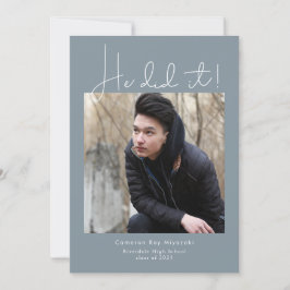 Convite Ele Fez Isso! Foto de festa de formatura