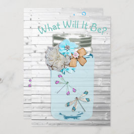 Convite Ele ou Ela, Chá de fraldas Gênero Revela Dragonfly