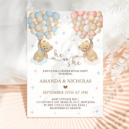 Convite Ele ou Ela Obedeça A Estimada Revelação De Gênero