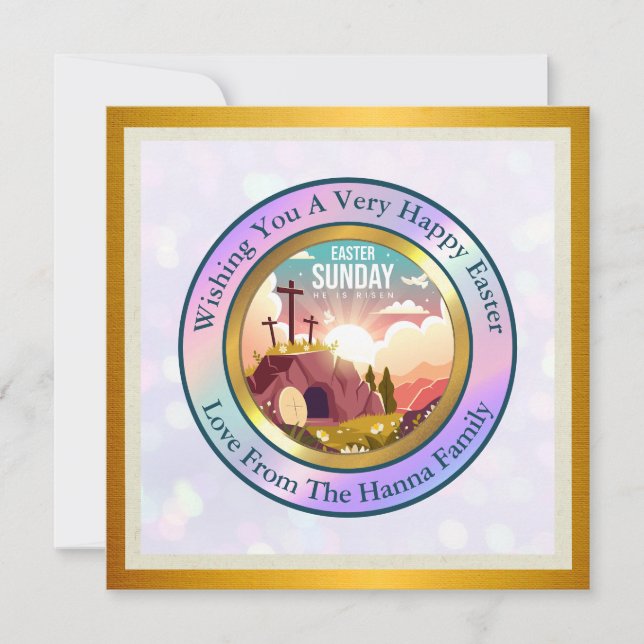 Convite Ele Ressuscitou e Celebração do Domingo de Ressurr (Frente)