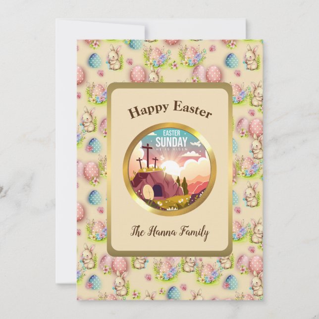 Convite Ele Ressuscitou e Celebração do Domingo de Ressurr (Frente)