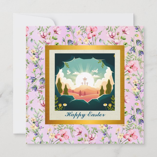 Convite Ele Ressuscitou e Celebração do Domingo de Resurre (Frente)