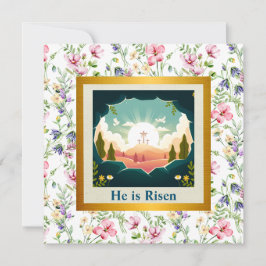 Convite Ele Ressuscitou e Celebração do Domingo de Resurre