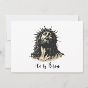 Convite Ele Ressuscitou Jesus Cristão Feliz Páscoa