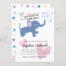 Convite Elefante Baby Sprinkle