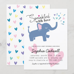 Convite Elefante Baby Sprinkle