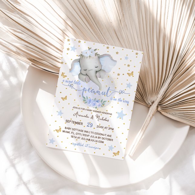 Convite Elefante - Chá Botânico Elegante (Criador carregado)