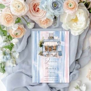 Convite Elegance French Cafe Birthday