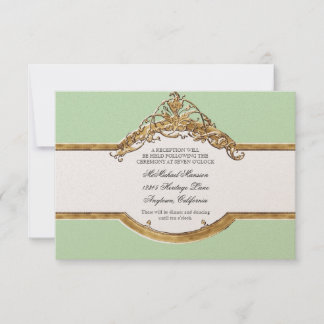 Convite Elegância 2 do empate preto, Recepção de casamento