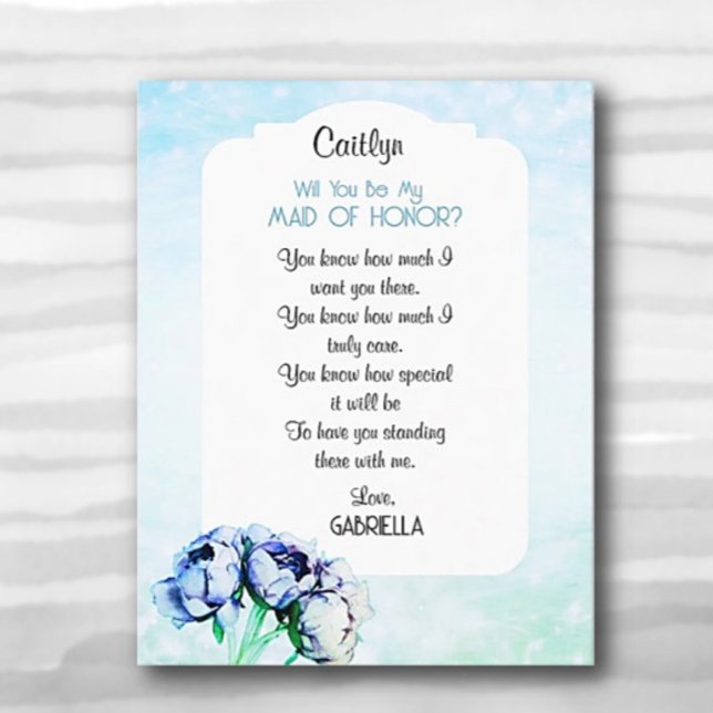 Convite Elegância BOHO! Você será minha Dama de Honra cart (Criador carregado)