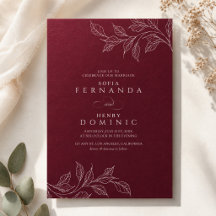 Elegância Botânica em Burgundy para Casamento Mode