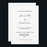 Convite Elegância clássica com script simples<br><div class="desc">Convite Simples de Casamento Genérico com Script de Elegância ClássicoEste convite elegante de casamento apresenta um roteiro clássico e um simples design verde-aquarela ,  excelente para casamento clássico,  casamento vintage,  casamento da primavera ou casamento de verão. Ver todas as peças correspondentes na coleção</div>
