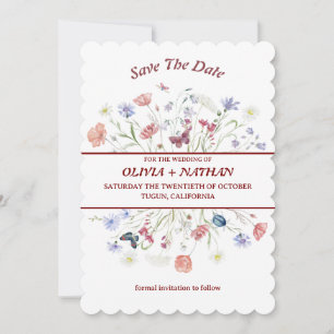 Convite Elegância: Clássico Floral de Casamento Salve a Da